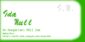ida mull business card